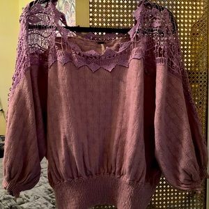 Free People lilac  top